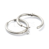 Tarnish Resistant 201 Stainless Steel Huggie Hoop Earring Findings STAS-P283-01L-P-2