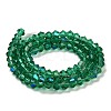 Transparent Electroplate Glass Beads Strands GLAA-F029-2mm-D10-2