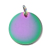 Ion Plating(IP) 304 Stainless Steel Pendants STAS-I311-32E-RC-1