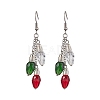 3Pcs Glass Beads Dangle Earrings EJEW-TA00456-1