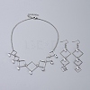 304 Stainless Steel Jewelry Sets SJEW-JS01077-01-1