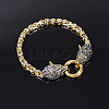 Vintage Alloy Viking Wolf Link Bracelets for Unisex WGCFB12-01-1