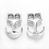 Tibetan Style Alloy Hook Clasps TIBEP-35682-AS-NR-1