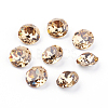 Pointed Back & Back Plated K9 Glass Rhinestone Cabochons RGLA-J012-10mm-246-2