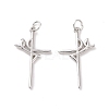 Rack Plating Brass Pendants KK-C004-05P-1