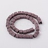 Synthetic Lava Rock Bead Strands G-N0104-8mm-16-2