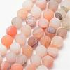 Natural Druzy Geode Agate Bead Strands G-K166-09-8mm-02-1