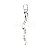 Brass Micro Pave Cubic Zirconia Pendants KK-V007-007P-01-1