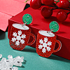 Festive Christmas Acrylic Stud Earrings for Holiday Season Celebration KD3160-7-1