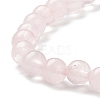 Natural Rose Quartz Beaded Stretch Bracelets BJEW-D446-B-11-6