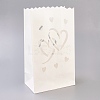 Hollow Candle Paper Bag CARB-WH0007-03-2