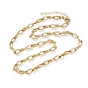 5MM 304 Stainless Steel Twisted Oval Link Chain Necklaces for Man and Women SA-CBAB767-18B-G-4