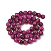 Grade AB Natural Tiger Eye Beads Strands G-B133-A02-8MM-05-3