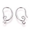 Brass Earring Hooks KK-L177-27P-1