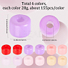 168G 6 Colors Opaque Baking Paint Glass Seed Beads SEED-SP0001-03A-02-2