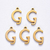PVD Vacuum Plating 201 Stainless Steel Charms STAS-R105-G-G-2