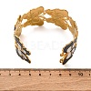 304 Stainless Steel Enamel Cuff Bangles for Women LS-BJEW-P347-01G-C-5