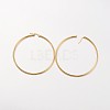 Ion Plating(IP) 304 Stainless Steel Hoop Earrings LS-EJEW-N0016-11G-L-2
