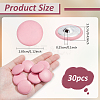 30Pcs Imitation Leather Snap Bottons BUTT-NB0001-90G-2