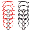 10Pcs 2 Colors Eco-Friendly Korean Waxed Polyester Braided Beaded Bracelets BJEW-DC00004-2