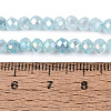 Dyed Crackle Imitation Jade Glass Beads Strands EGLA-Q131-02A-03-4