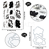 CRASPIRE 1Pc Butterfly Clear Silicone Stamps DIY-CP0009-56-2
