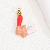 Alloy Enamel Pendants ENAM-S023-01G-W-1
