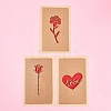 3 Sets Kraft Paper Greeting Cards AJEW-FS0001-27A-7