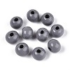 Spray Painted Round Natural Schima Wood Beads WOOD-A018-8mm-11-1