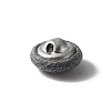 1-Hole Aluminum Buttons DIY-WH0386-01D-2