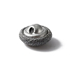 1-Hole Aluminum Buttons DIY-WH0386-01D-2