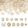  96Pcs 12 Styles UV Plating Acrylic Beads MACR-TA0001-32-1