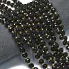 Natural Dyed & Heated Black Agate Beads Strands G-K389-E25-01-2