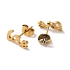 Vacuum Plating 304 Stainless Steel Stud Earrings EJEW-Z040-32G-2