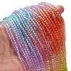 Transparent Painted Glass Beads Strands X1-DGLA-A034-T4mm-A12-2