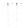 925 Sterling Silver Stud Earring Findings STER-N016-56P-1