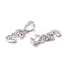 Eco-Friendly Brass Micro Pave Cubic Zirconia Pendants KK-K265-01P-E-2