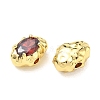 Brass Pave Cubic Zirconia Beads CU-CBA42CA-06G-02-2
