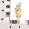 Rack Plating Brass Micro Pave Cubic Zirconia Pendants KK-I720-71G-01B-3