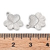 Rhodium Plated 925 Sterling Silver Charms STER-C003-03P-3