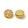 Rack Plating Hollow Brass Cubic Zirconia Beads KK-K381-21D-MG-2