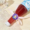 Brass Wax Seal Stamps with Wood Handle AJEW-WH0412-0102-5
