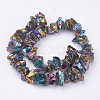 Electroplated Natural Quartz Crystal Bead Strands X-G-F336-06D-2