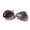 Natural Amethyst Pendants G-E603-01G-03-2