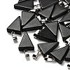 Natural Obsidian Pendants X-G-B127-04P-06-1