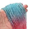 Transparent Painted Glass Beads Strands DGLA-A034-T1mm-A11-2