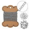 DIY 304 Stainless Steel Curb Necklace Making Kits DIY-LS0002-89P-1