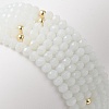 6Pcs 6 Style Natural Shell & Glass Star & Round Beaded Stretch Bracelets Set for Women BJEW-JB09945-01-3