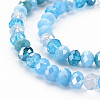 Electroplate Glass Beads Strands EGLA-S194-18B-3