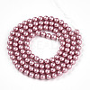 Baking Painted Pearlized Glass Pearl Bead Strands HY-N002-3mm-C01-3